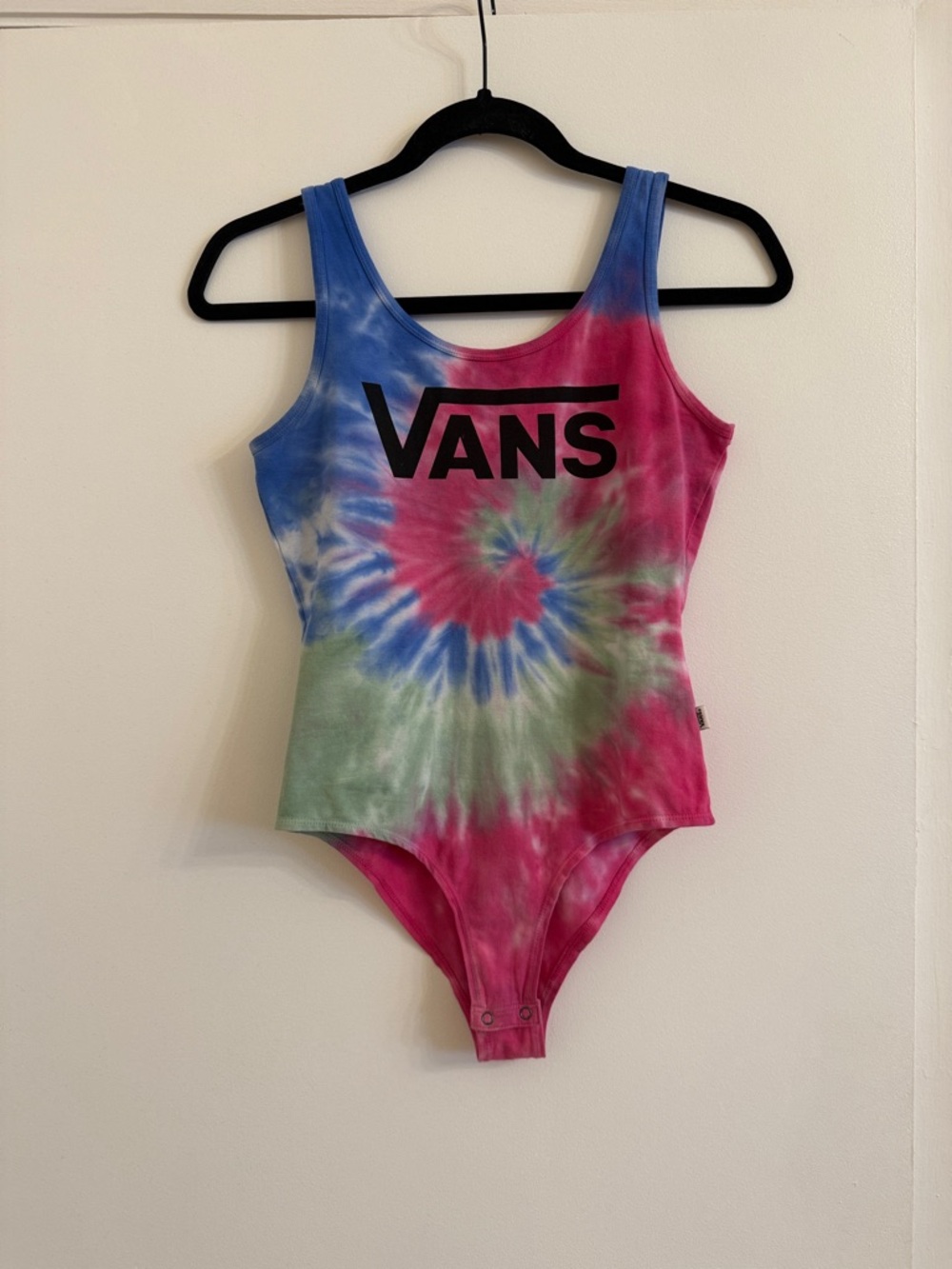 Vans Tie-Dye Tank Bodysuit in Pink, Blue & Green NWOT